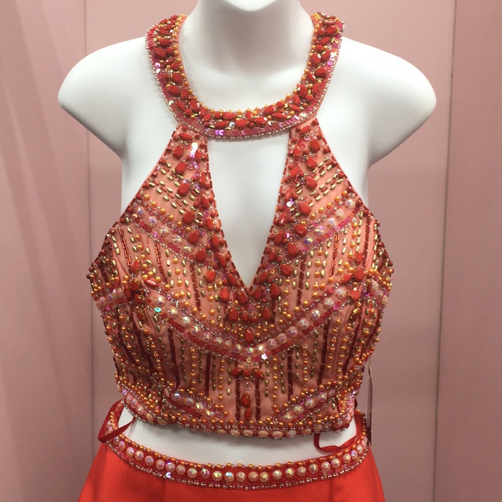 NWT RED TWO PIECE DRESS